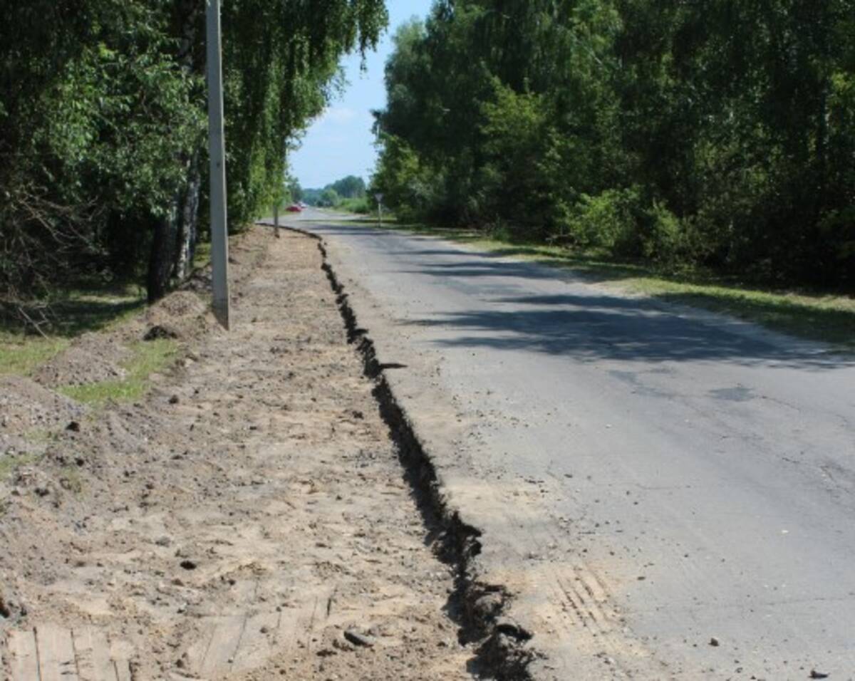 В Суземке капитально ремонтируют улицу Брянскую   