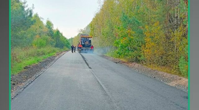 В Трубчевском районе ремонтируют автодорогу «Брянск-Новозыбков» — Трубчевск» — Мошки