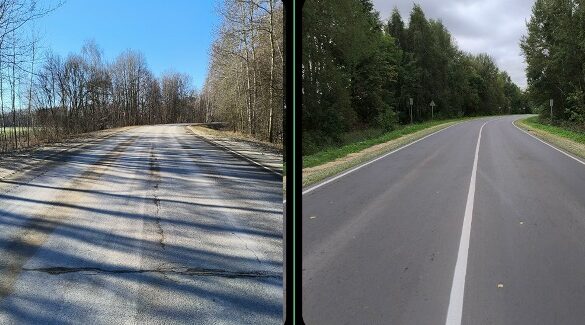 в Стародубском районе отремонтирован участок автодороги Стародуб-Новые Ивайтёнки