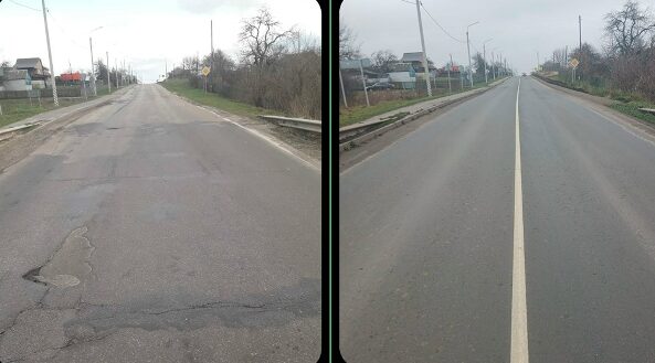 в Комаричском районе отремонтирован участок дороги «Украина»-Комаричи