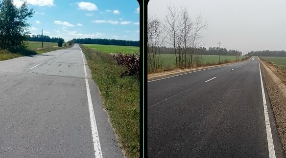 В Клинцовском районе отремонтирован участок автодороги Смотрова Буда – Великая Топаль – Климово