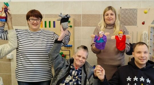 В Дарковичском доме-интернате показали спектакль