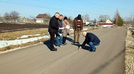 В Глинищевском поселении провели контроль качества дорог
