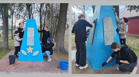 К Дню памяти жертв геноцида советского народа в Хмелевской школе провели акцию