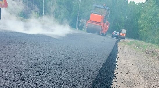 В Унечском районе продолжается ремонт участка автодороги Унеча – станция Рассуха – Лизогубовка