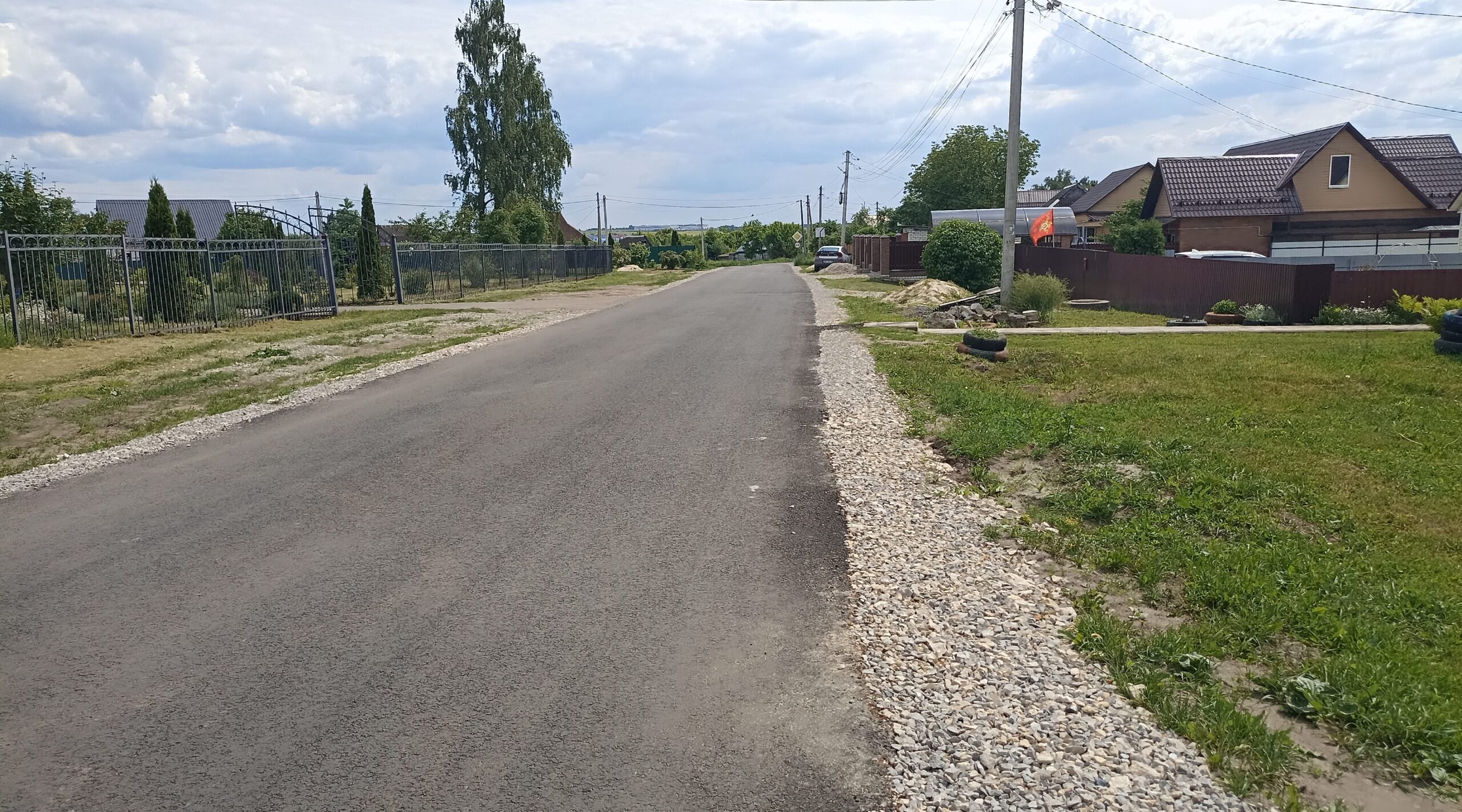 В селе Кабаличи Брянского района капитально отремонтировали дорогу