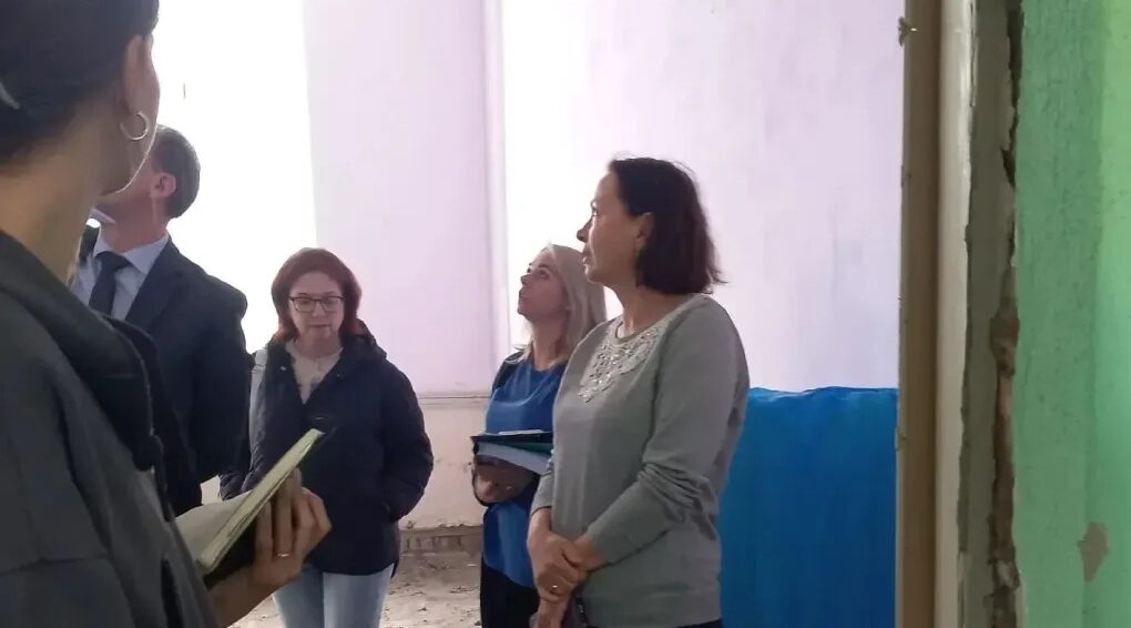 Проконтролировали ход ремонта главного корпуса Брянского медико-социального техникума