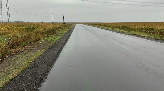 В Комаричском районе завершается ремонт участка автодороги «Украина» – Комаричи