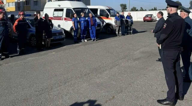 Специалисты службы скорой медицинской помощи провели учение